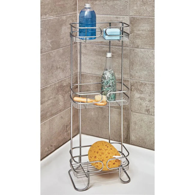Neo 3-Tier Bath Shelf in Silver