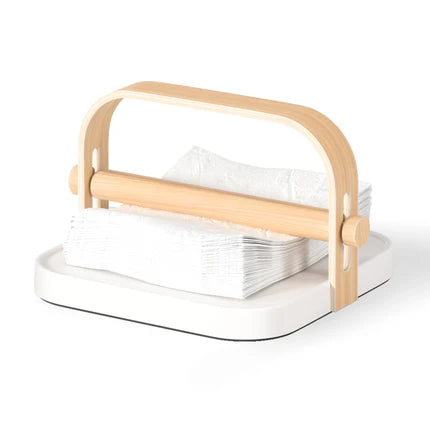Bellwood Napkin Holder White / Natural