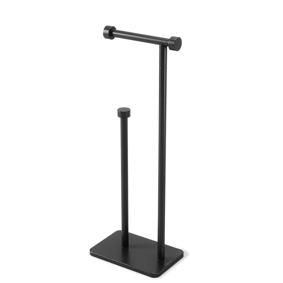 Cappa Toilet Paper Holder & Reserve Black