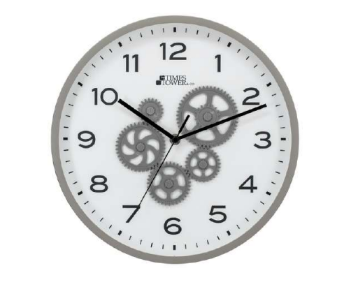 30cm  Round Wall Clock Light Grey