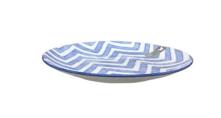 Plate Blue/White   7.5"