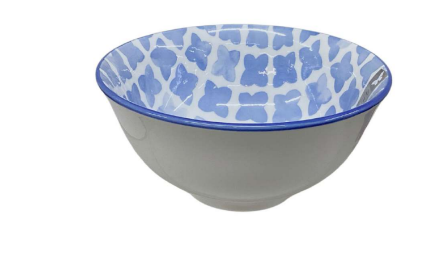Bowl  Blue/White   6"
