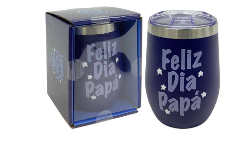 Thermal Tumbler 12oz Navy -Feliz Día Papá