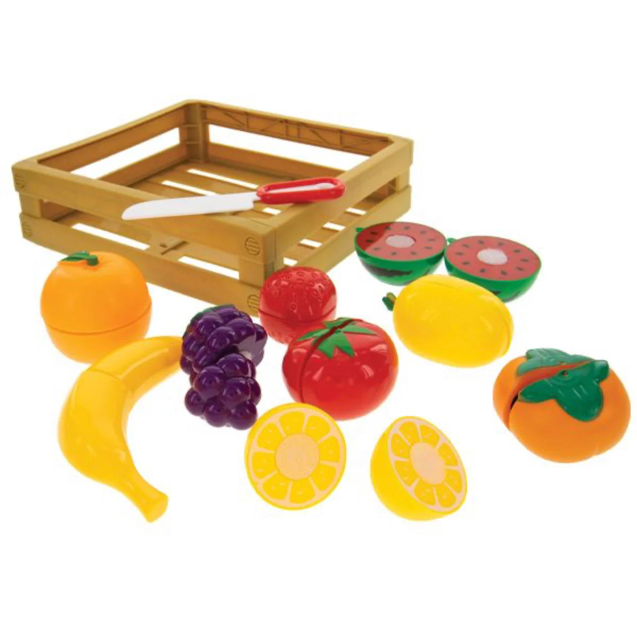11 PC Market Crate Playset - Case with Fruits