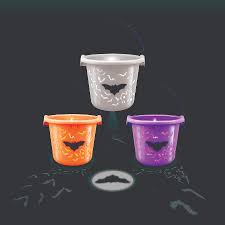 Bat Halloween LED Projection Bucket