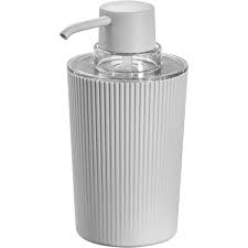 Fluted Soap Pump Grey/Clear