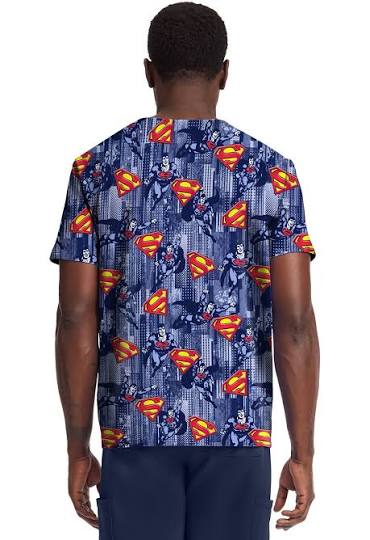 Top estampado con cuello en V Metropolis Force para hombre