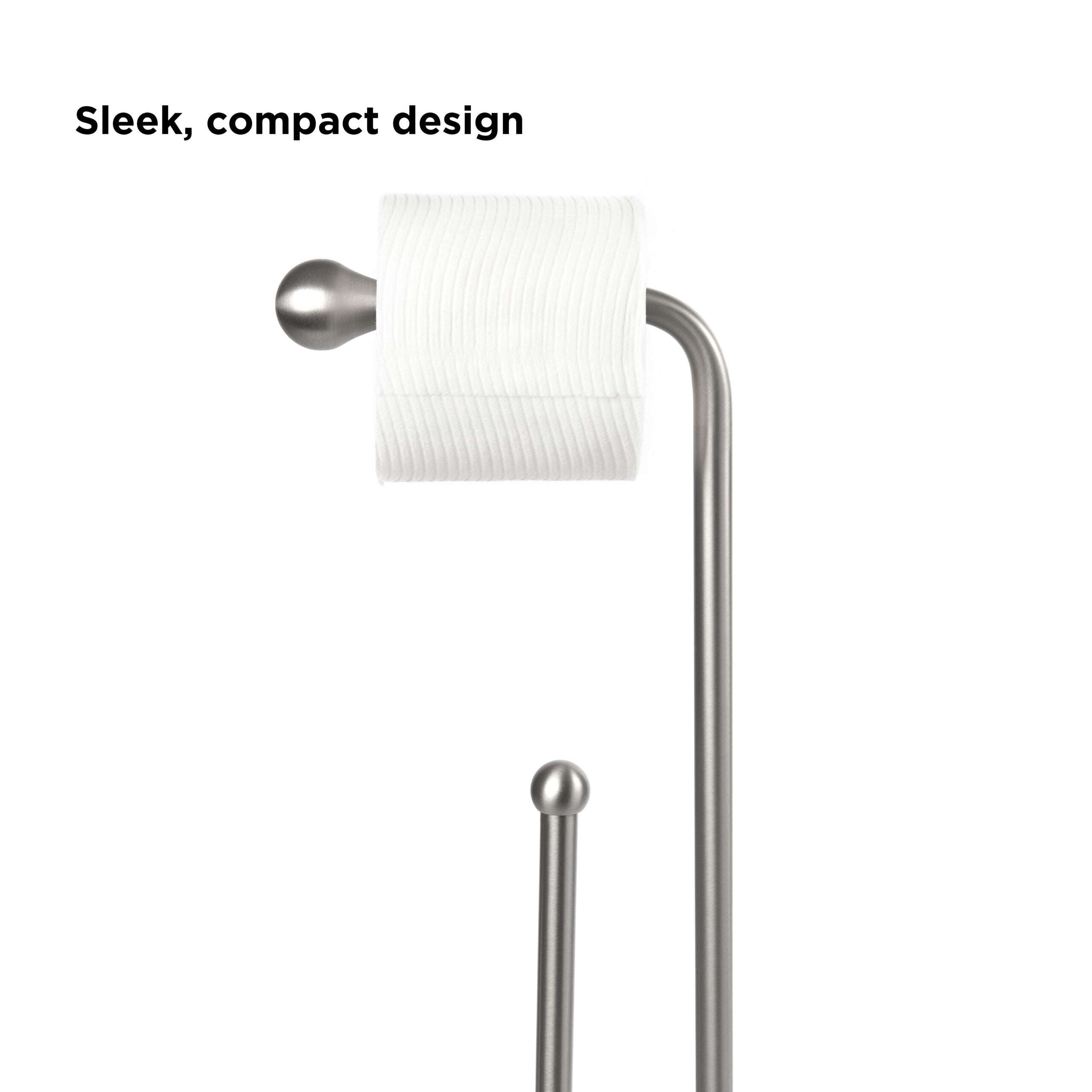 Teardrop Toilet Paper Stand – Nickel