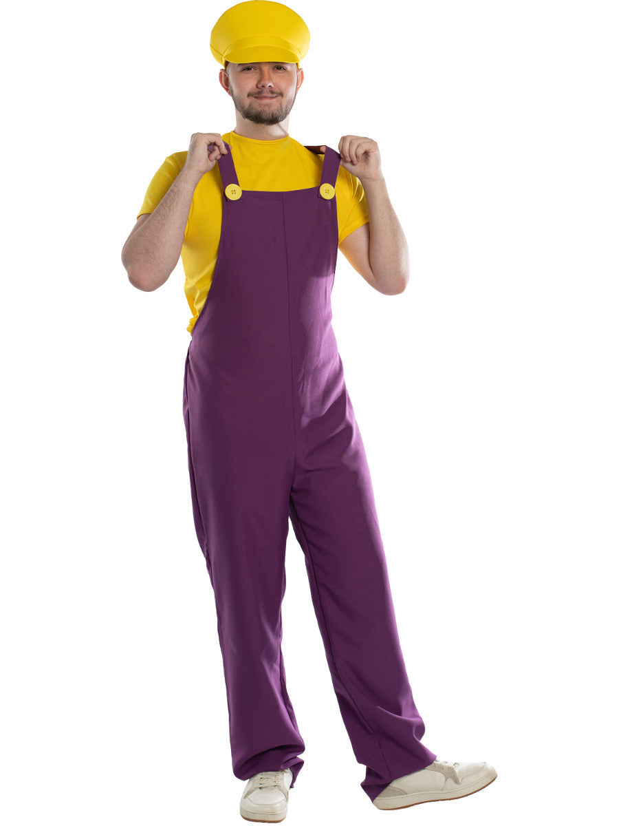 Evil Yellow Plumber Video Game Guy Men's Costume