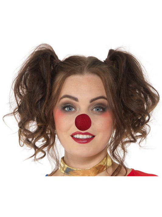 4 Red Sponge Clown Nose