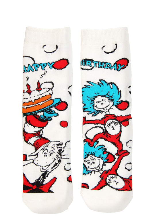The Cat in the Hat Birthday Crew Socks for Kids