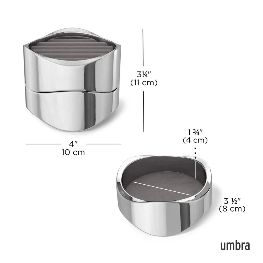 Wavy Jewelry Organizer Chrome
