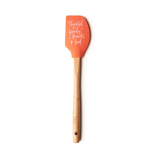 Silicone Spatula- Grateful for Family Friends and Food