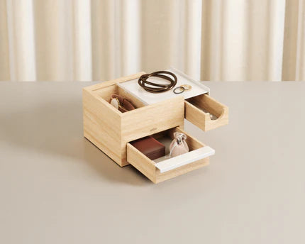 Stowit Mini Storage Box White-Natural