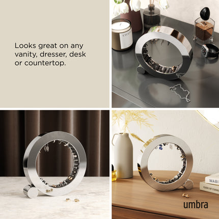 Ferris Metal Jewelry Organizer Metal Chrome