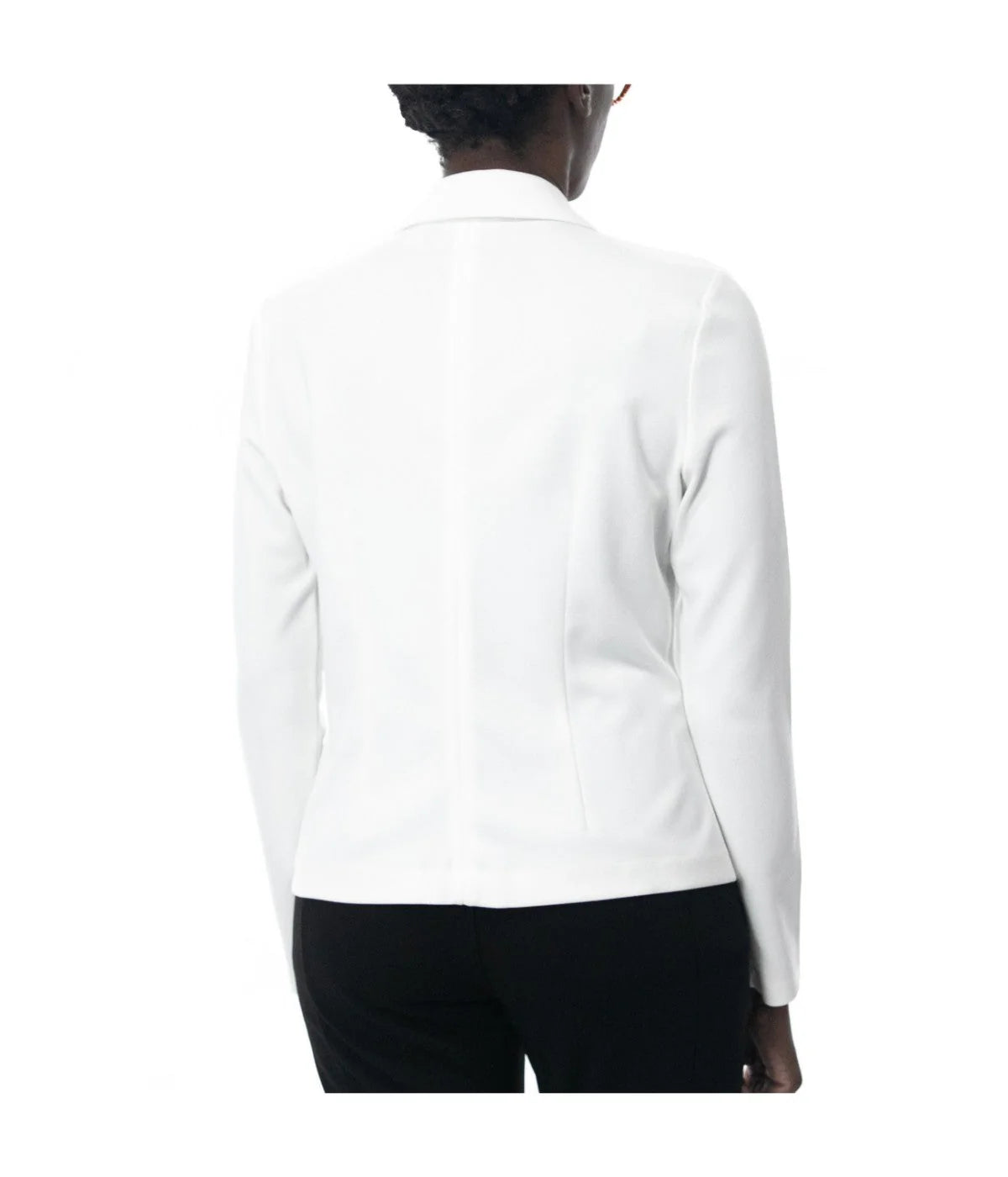 Long  Sleeve Crop Blazer Ivory