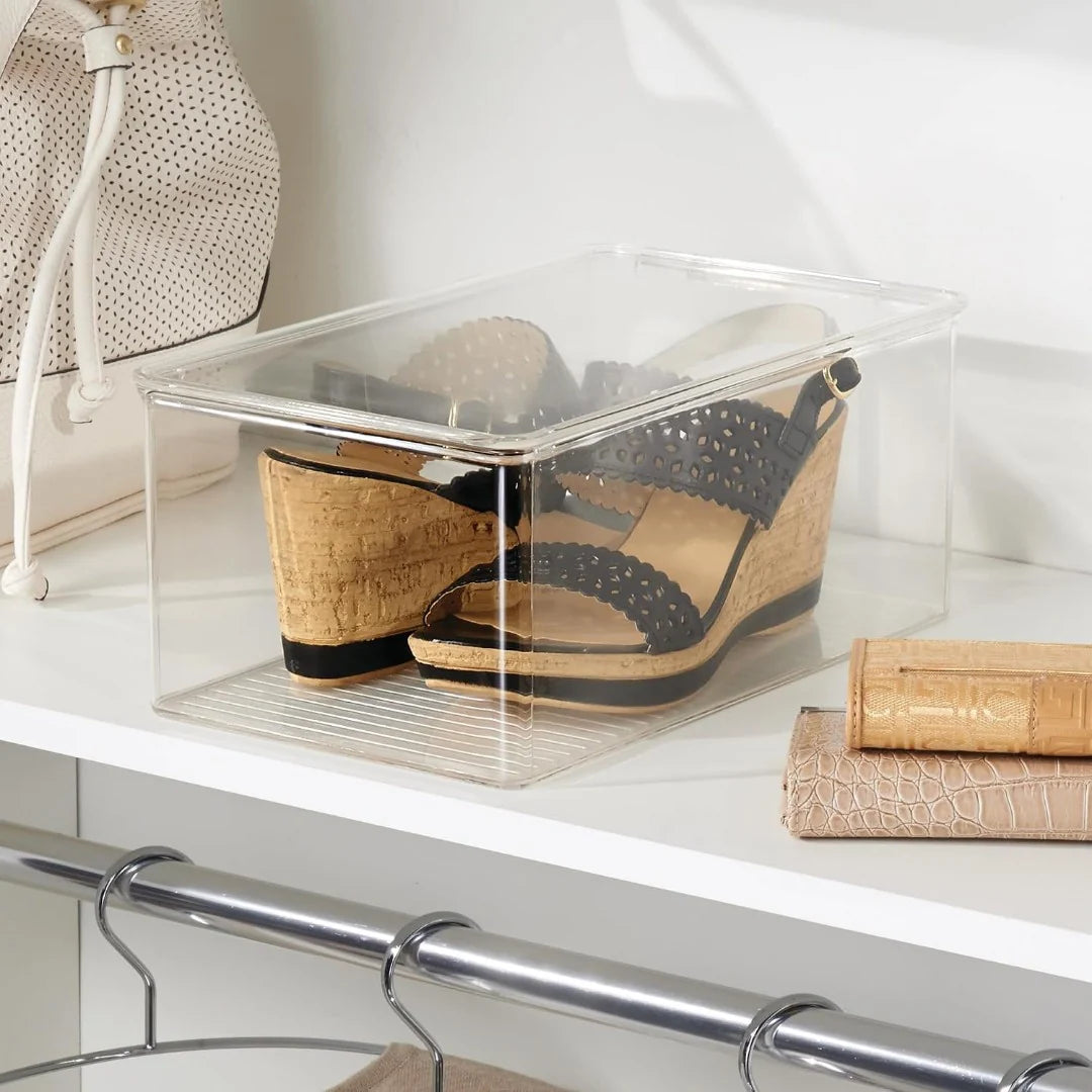 Closet Shoe Box - Wedge Pumps Clear