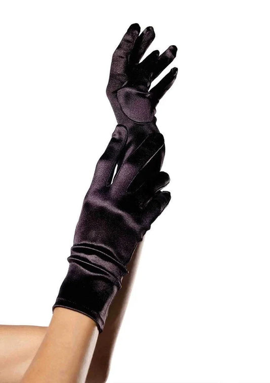 Guantes de satén extralargos hasta el codo