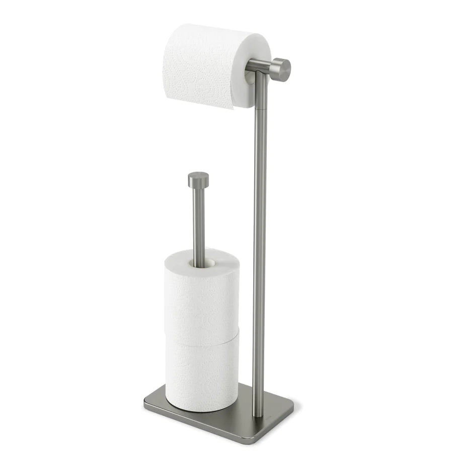 Cappa Toilet Paper Holder & Reserve Nickel