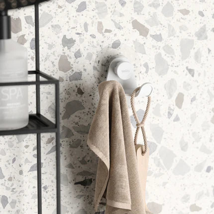 Flex Adhesive Double Hook White