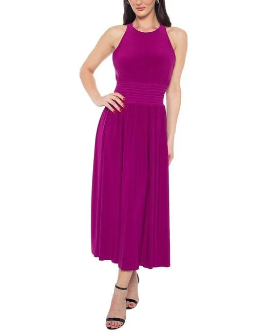 Magenta Midi Dress  - Marina