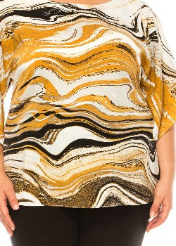 2PC Pant Set Yellow /White - Maya Brooke