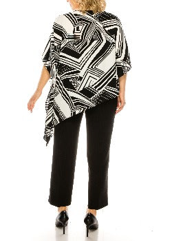 2PC Pant  White/Black - Maya Brooke