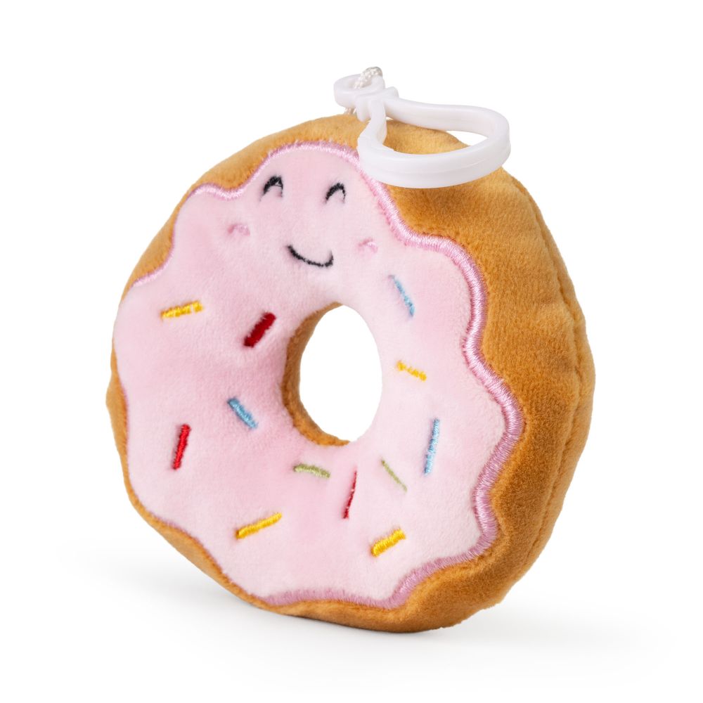LITTLE Clips Llaveros de Peluche Postre Dona Rosa