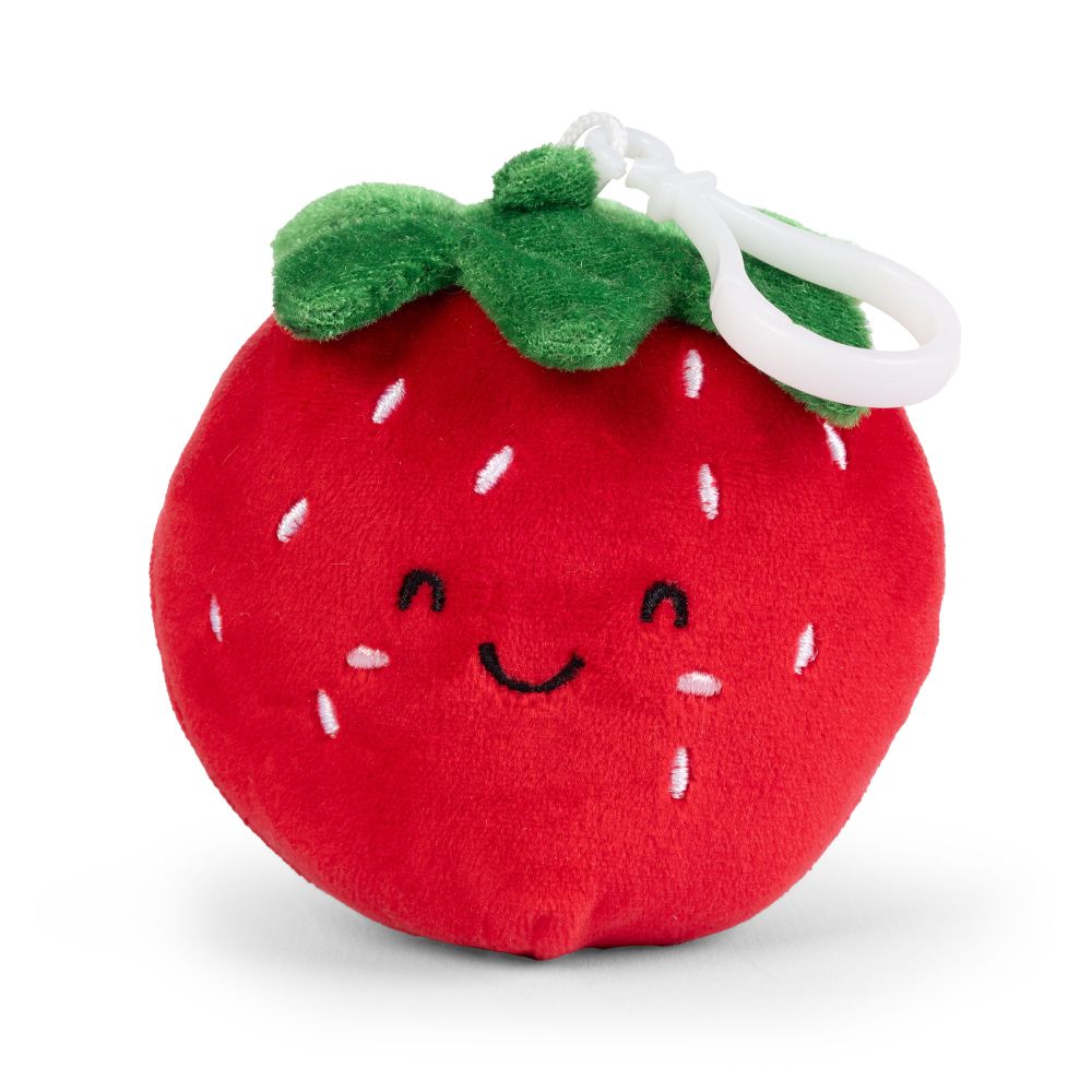 Llaveros de peluche de frutas LITTLE Nature Clips Fresa