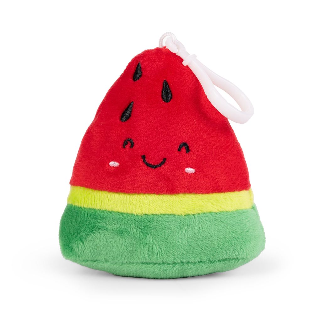LITTLE Nature Clips Llaveros de Peluche Frutas Sandía