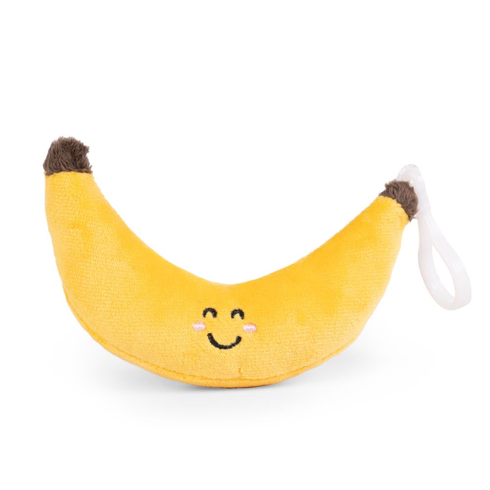 LITTLE clips de Naturaleza Llaveros de Peluche de Fruta Plátano
