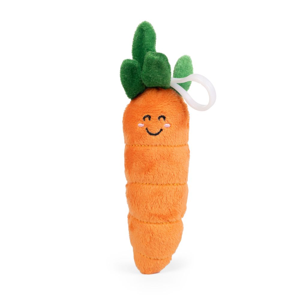 LITTLE Clips Llaveros de Peluche Vegetales Zanahoria