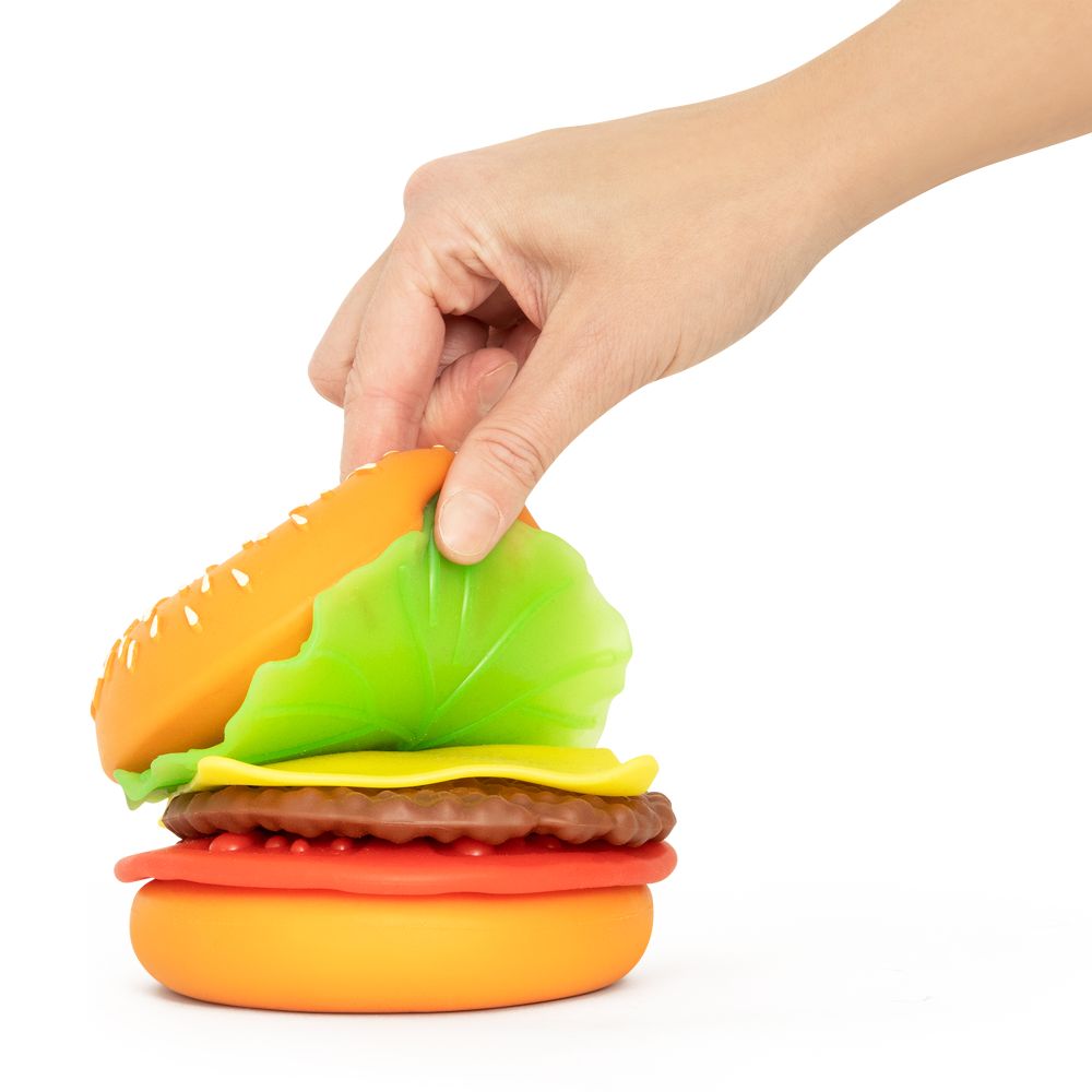 The Big Squij Peel & Stack Burger Slow-Rise Squishy Toy