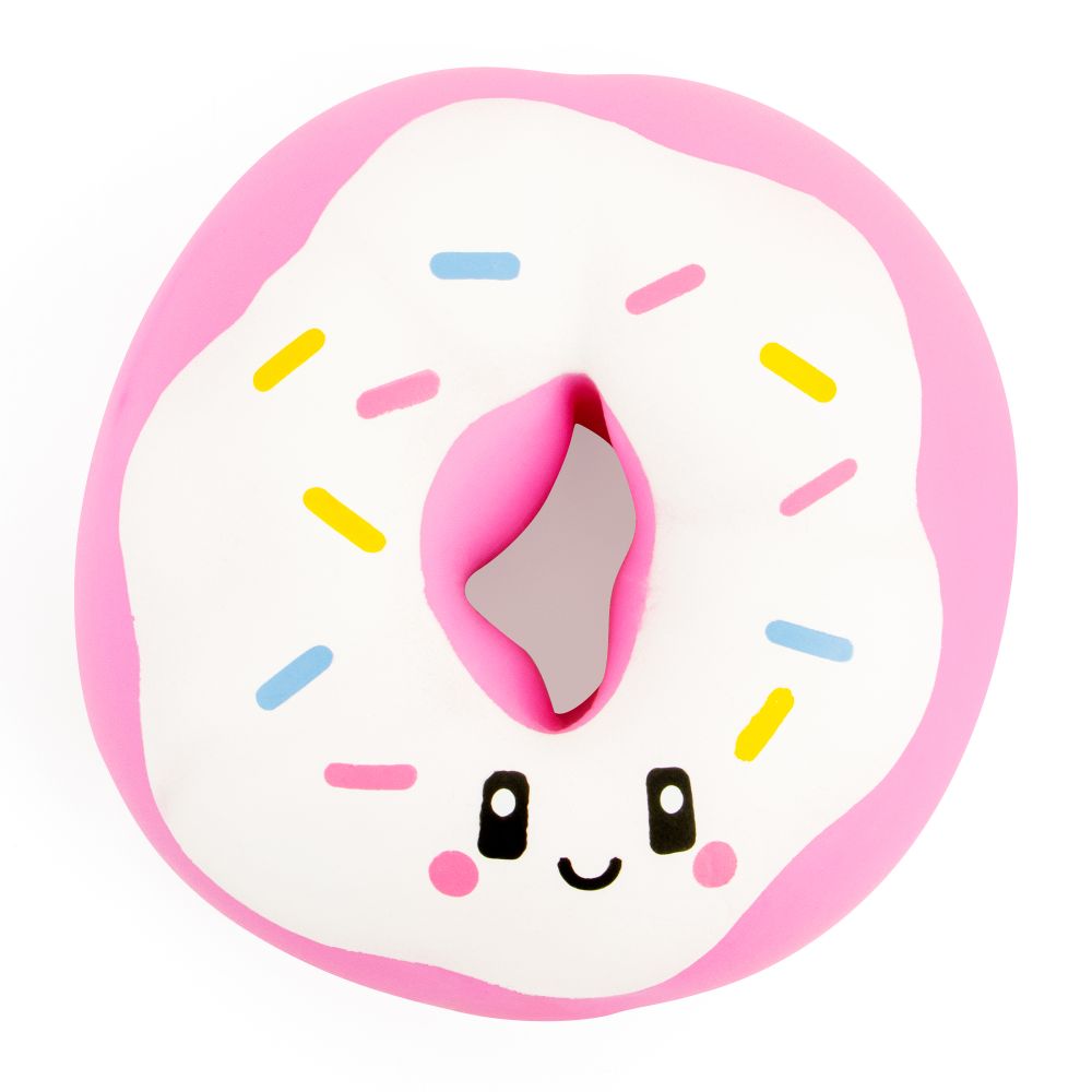 The Big Squij Donut Slow-Rise Squishy Toy White - Pink