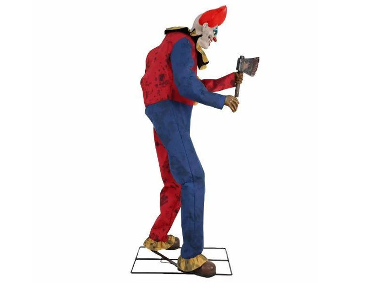 7 FT Animated The Axe-Wielding Clown Halloween Decoration