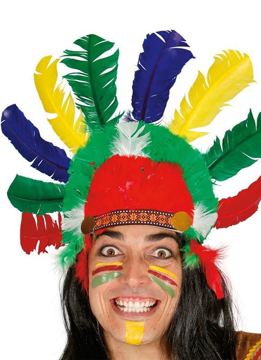 Headdress - Native Inspired-Chief-Multi Color
