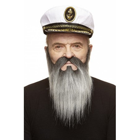 Mustache and beard, salt and pepper