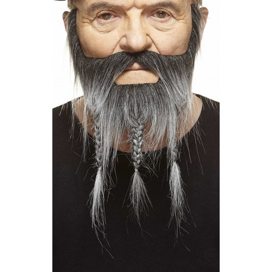 Mustache and beard, salt and pepper