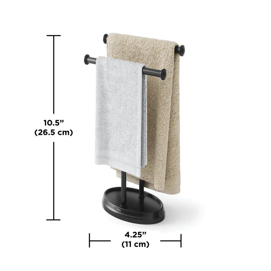 Palm Tree Towel Rack Black