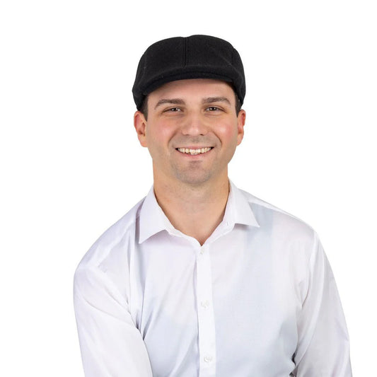 Newsboy Flat Cap - Adults Black