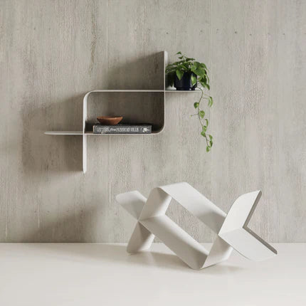 Montage Metal Wall Shelves, Set of 2 White
