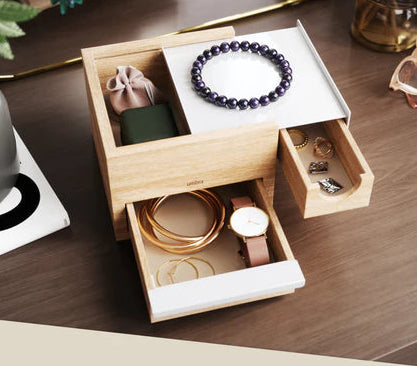 Stowit Mini Storage Box White-Natural