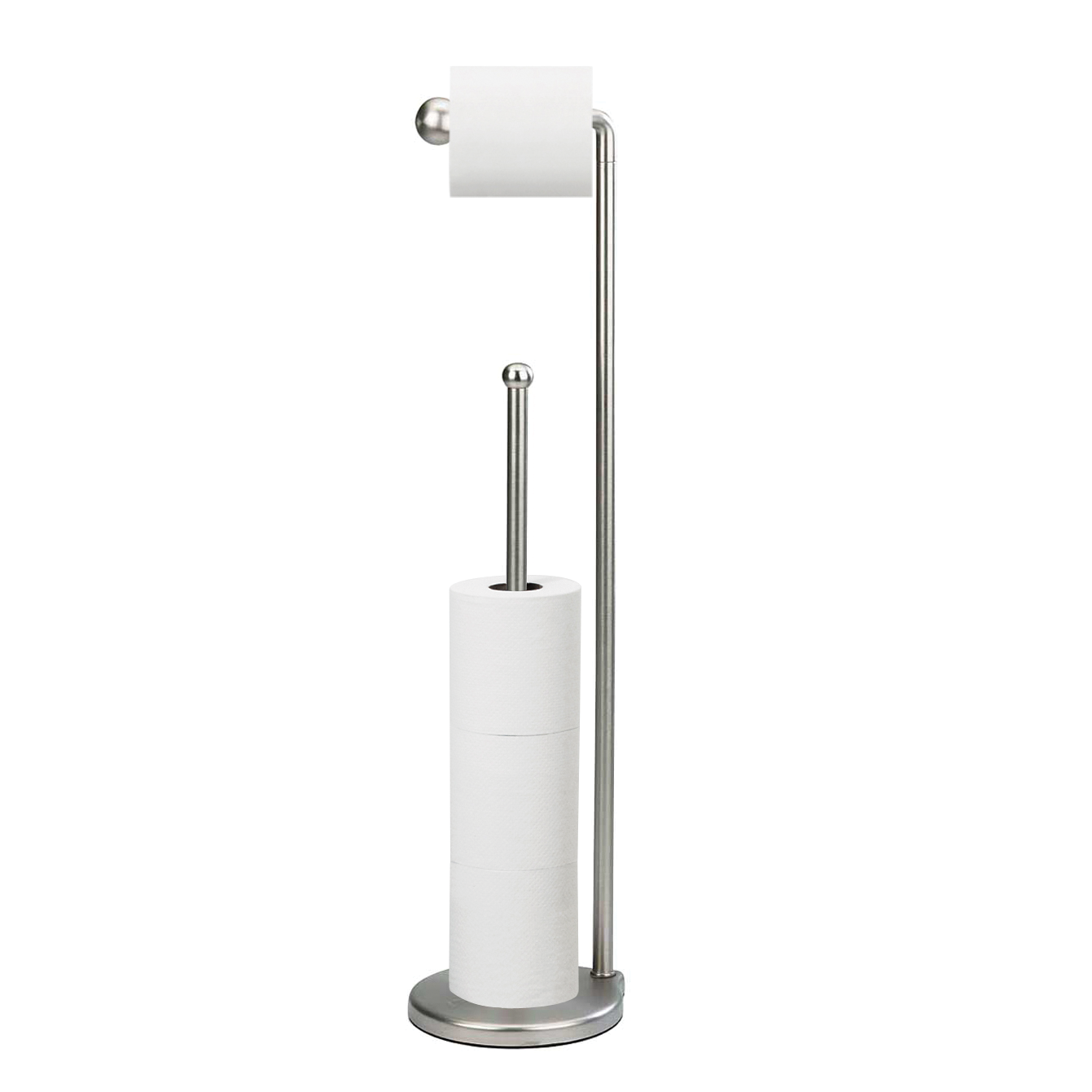 Teardrop Toilet Paper Stand – Nickel