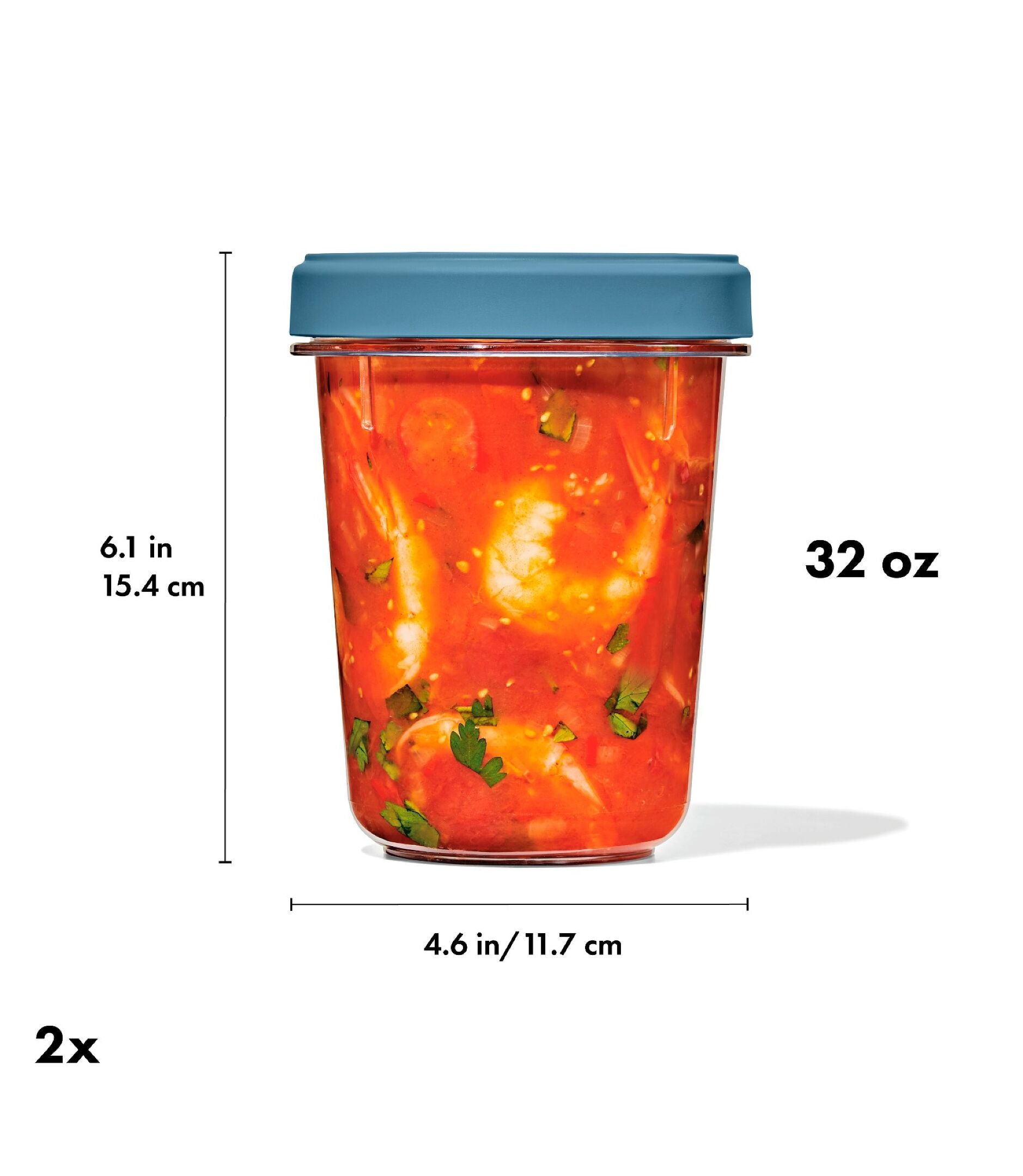 Twist & Stack Container (32 oz) – 2-Pack
