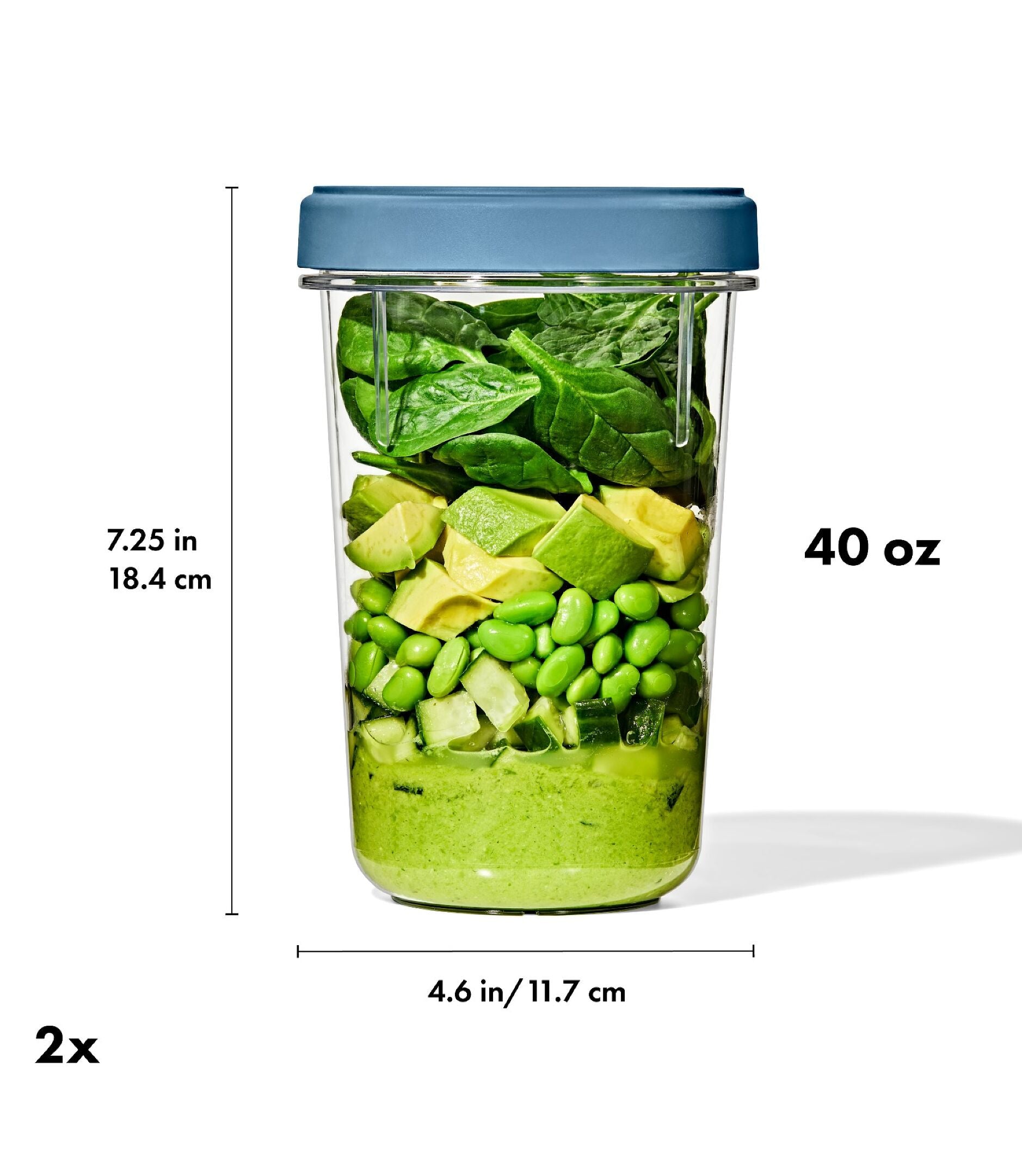 Twist & Stack Container (40 oz) - 2-Pack