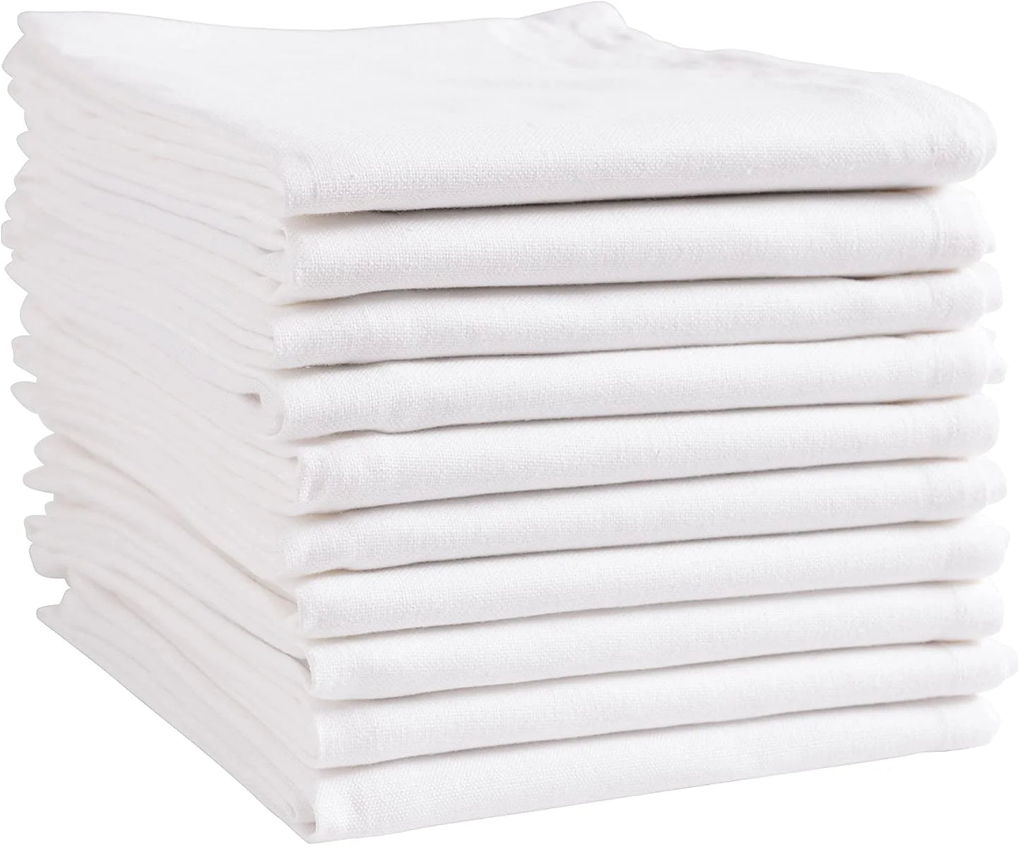 Plain Weave Blank White Set of 10-  (20" × 30")