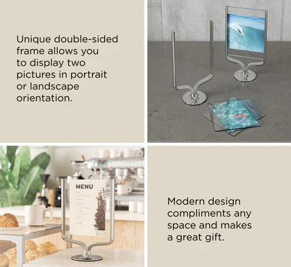 Wishbone Picture Frame Chrome
