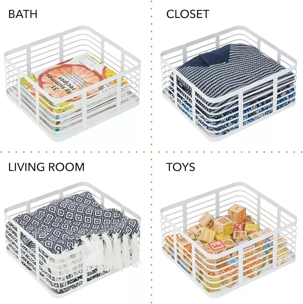 Basket White 12 x 13 x 6