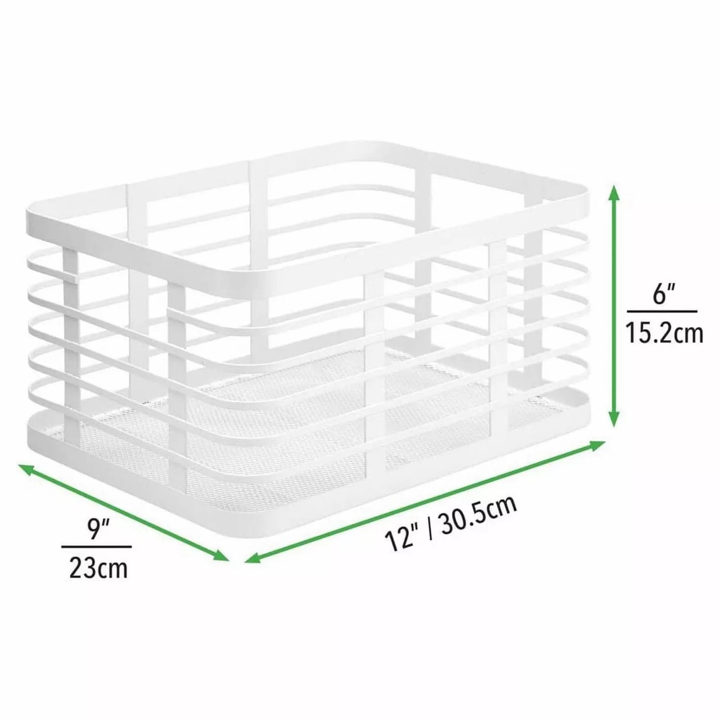 Basket White 12 x 9 x 6
