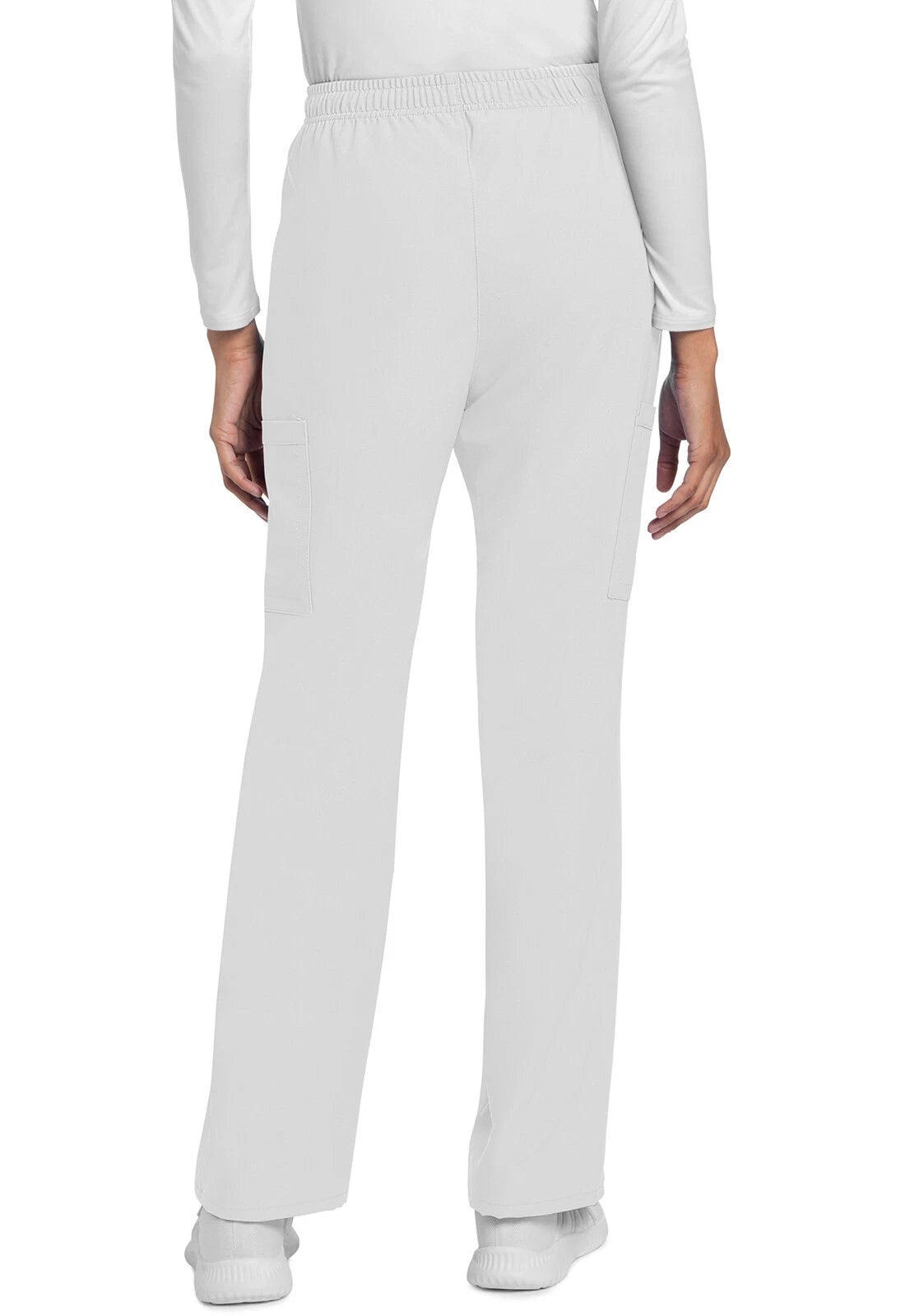 Pantalón cargo blanco tiro medio